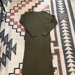 Banana Republic olive sweater/knit maxi dress NWOT sz XS